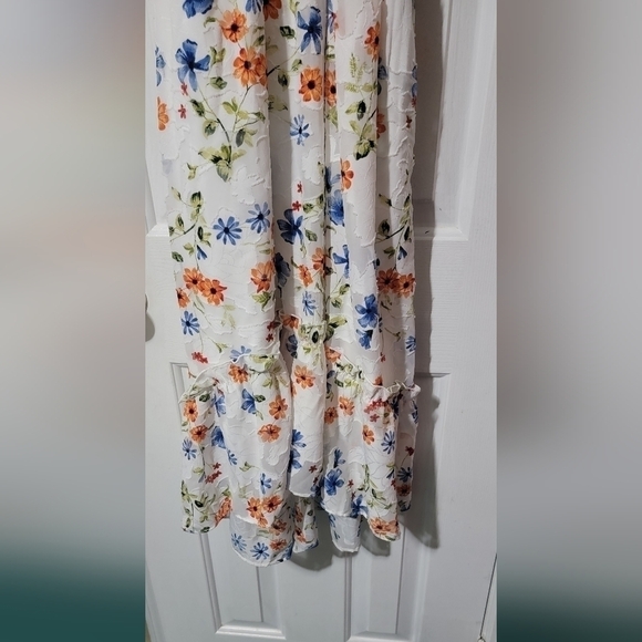 GORGEOUS ELLE midi summer dress, NWT, halter-style top, hi-low hem, XXL - Picture 3 of 11